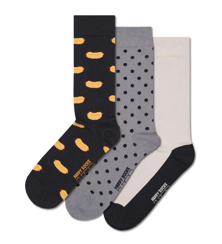 3-Pack Everyday Hot Dogs Socks