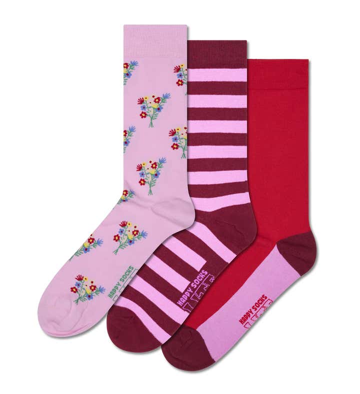 3-Pack Everyday Flowers Socks
