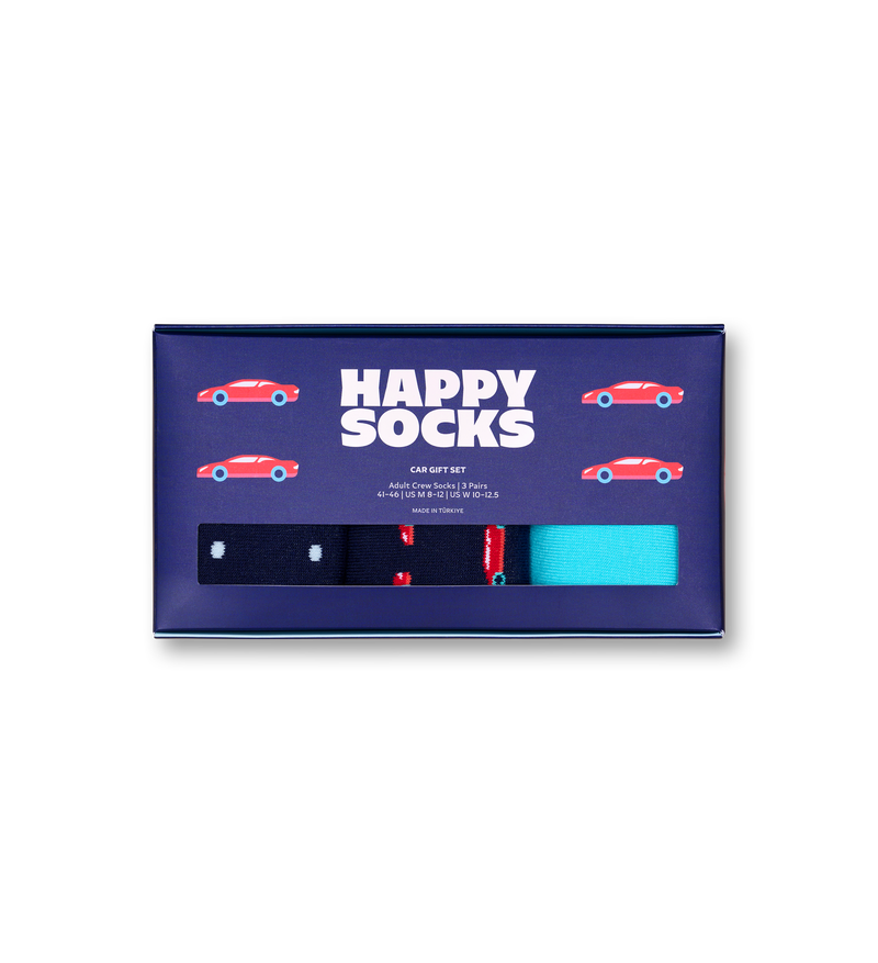 Car-Themed 3-Pack Gift Set | Crazy Travel Socks