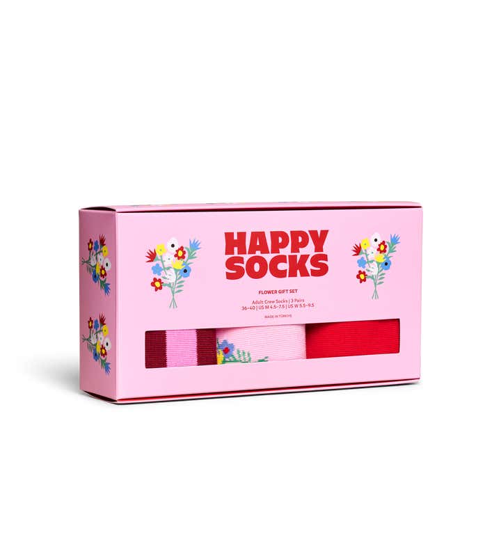 3-Pack Everyday Flower Socks Gift Set