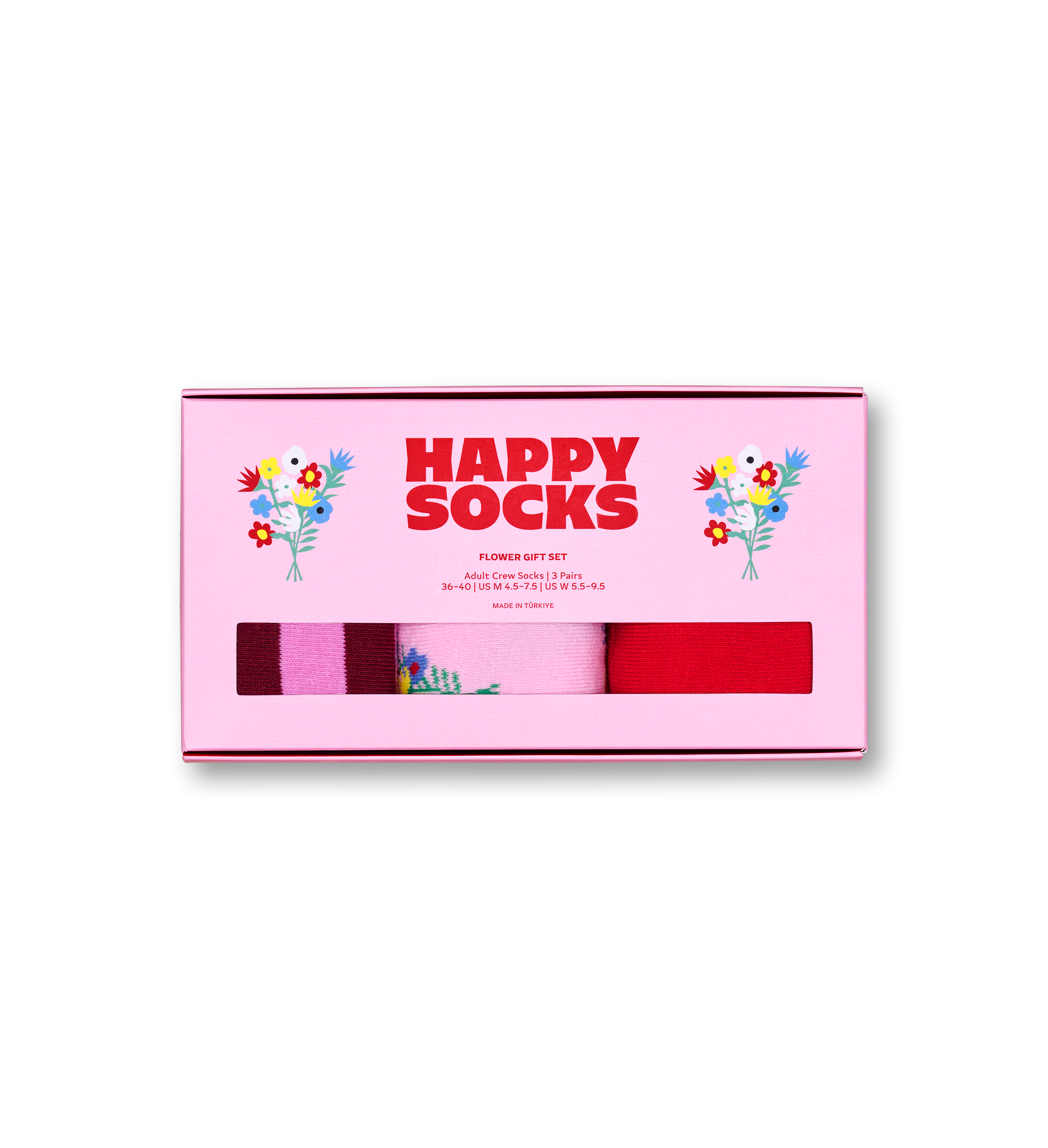 Golf-Inspired Flower Novelty Socks | Cute 3-Pack Gift Set