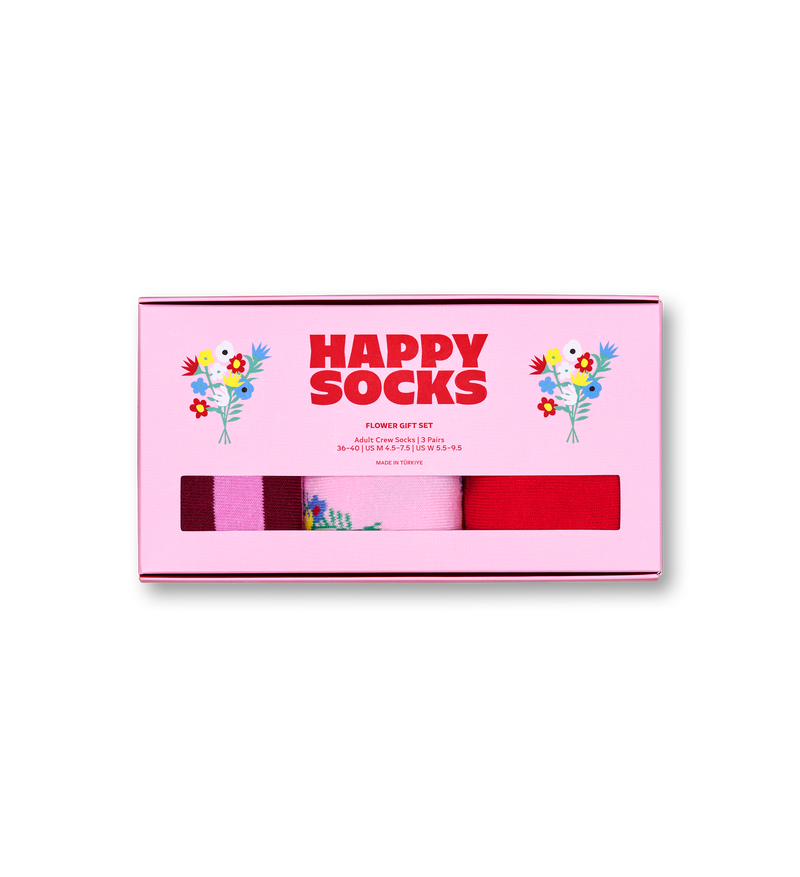 Golf-Inspired Flower Novelty Socks | Cute 3-Pack Gift Set