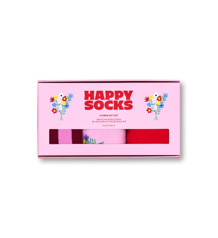3-Pack Everyday Flower Socks Gift Set