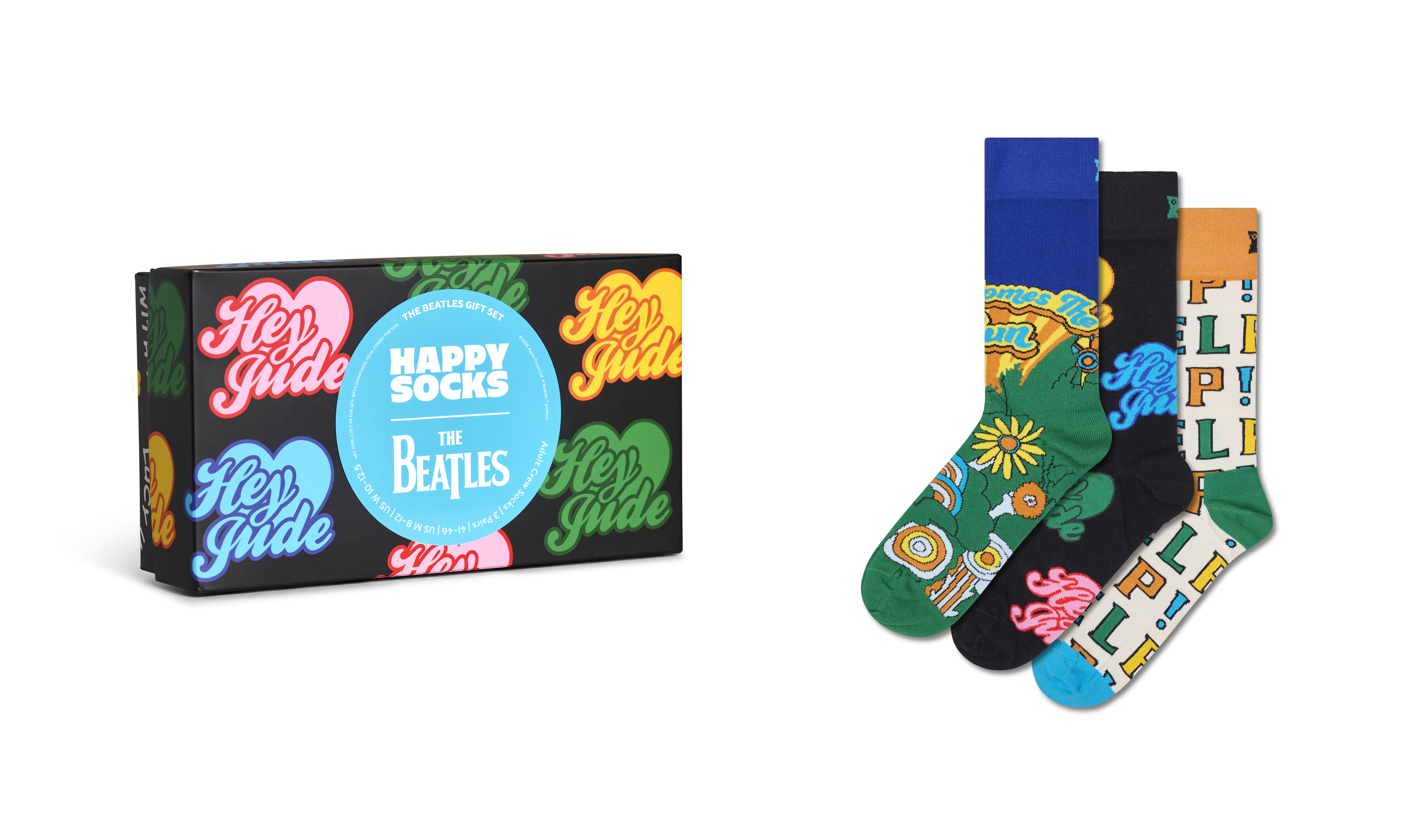 The Beatles 6-Pack Socks Gift Set | Happy Socks US