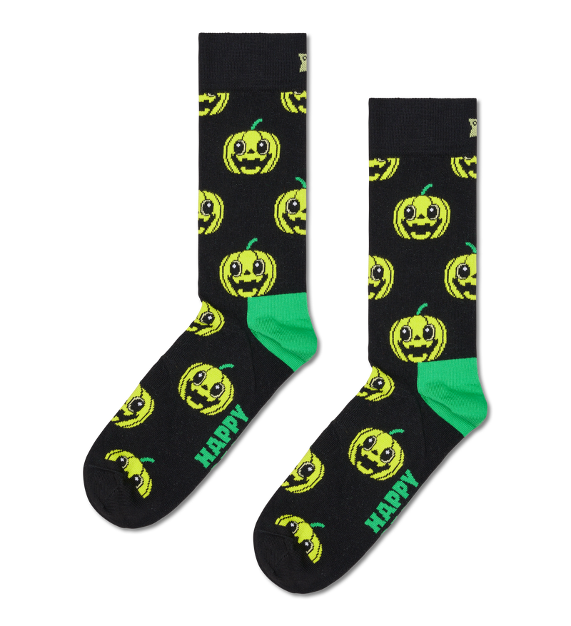 Black Pumpkin Socks | Spooky Food Socks