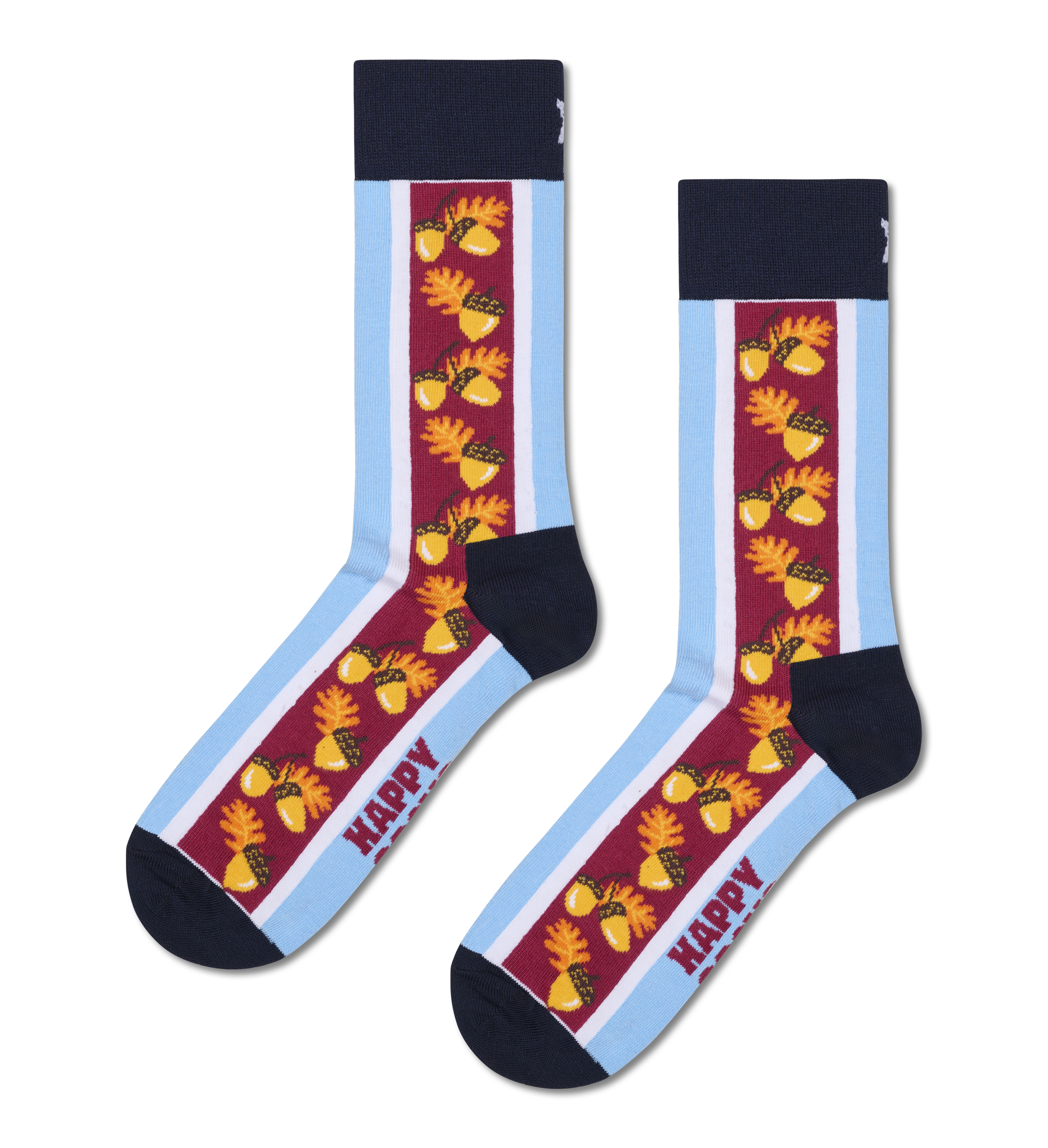 Light Blue Acorn Fun Socks