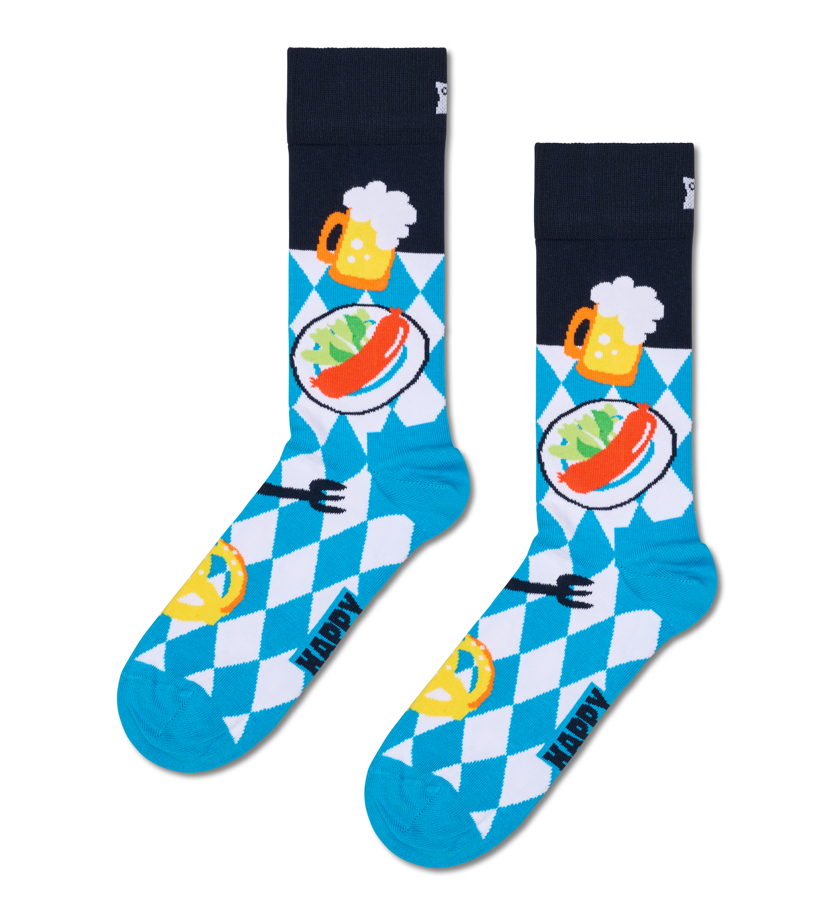 Beer & Wurst Oktoberfest Fun Socks