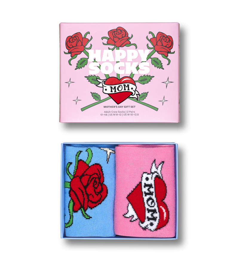 Pink & Blue Mother's Day Socks Gift Set