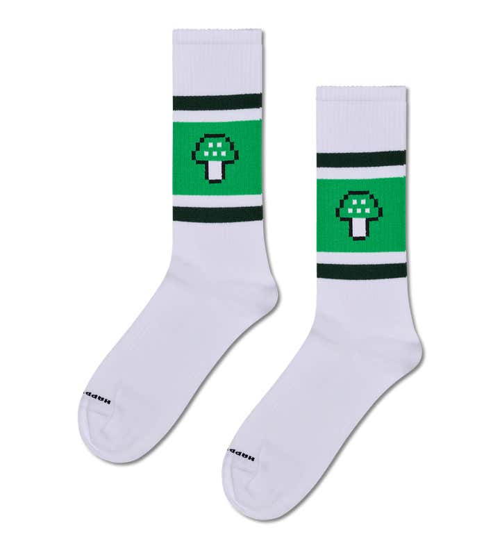 Mushroom Stripe Sneaker Sock