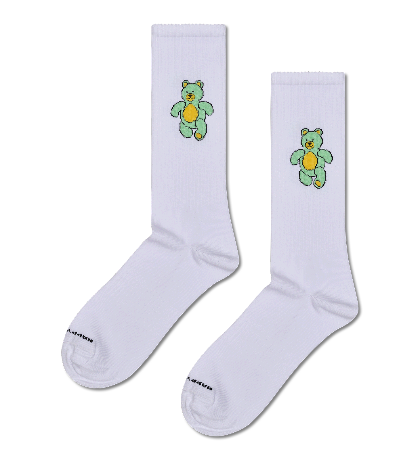 Cute Teddy Bear Print Sneaker Socks | Fun & Sporty