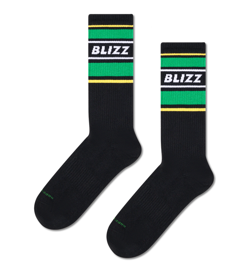 Black Blizz Sneaker Socks | Sports & Football