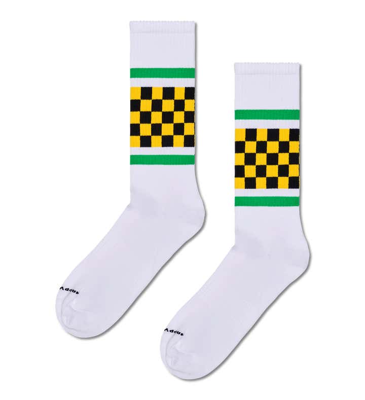 Checked Stripe Sneaker Sock