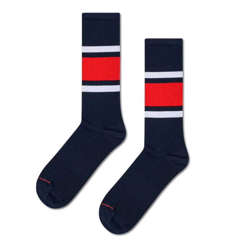 Simple Stripe Sneaker Sock