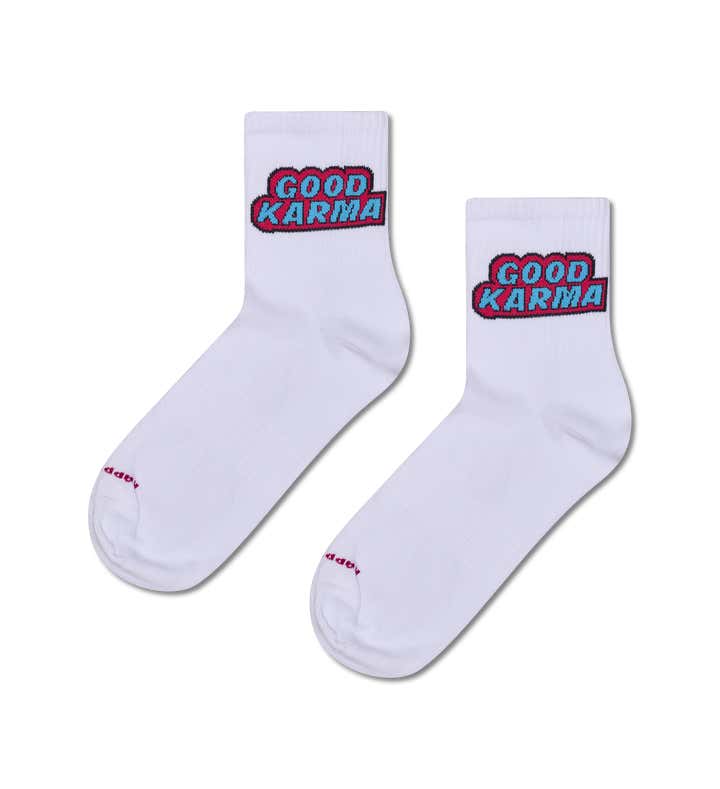 Good Karma 1/2 Crew Sneaker Sock