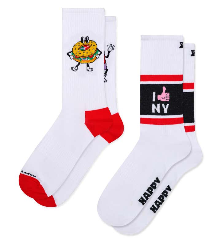 2-Pack New York City Sneaker Socks Gift Set