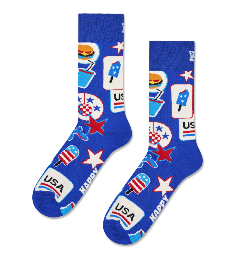 USA Stamp & Patch Sock