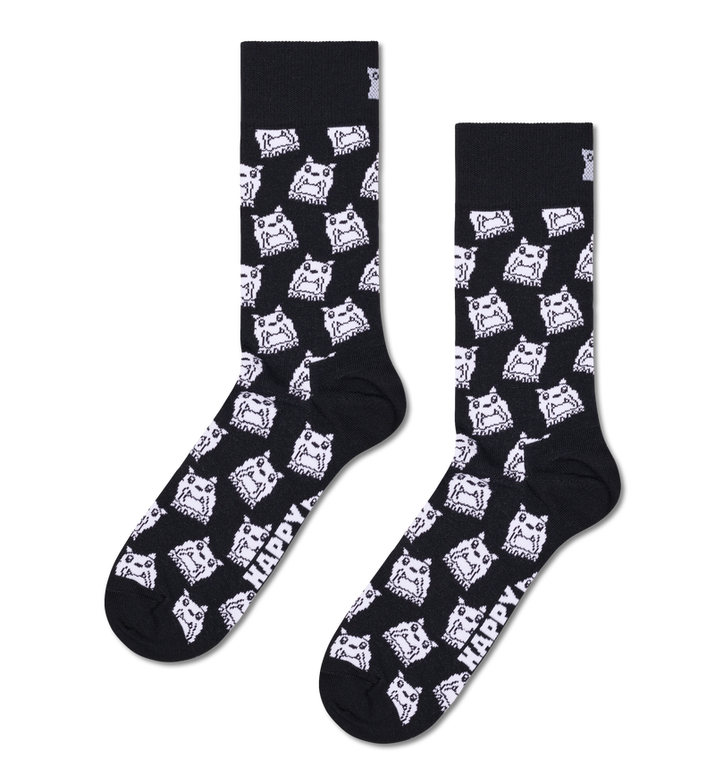 Funky Bulldog Face Pattern Socks | Fun Gifts for Dog Lovers