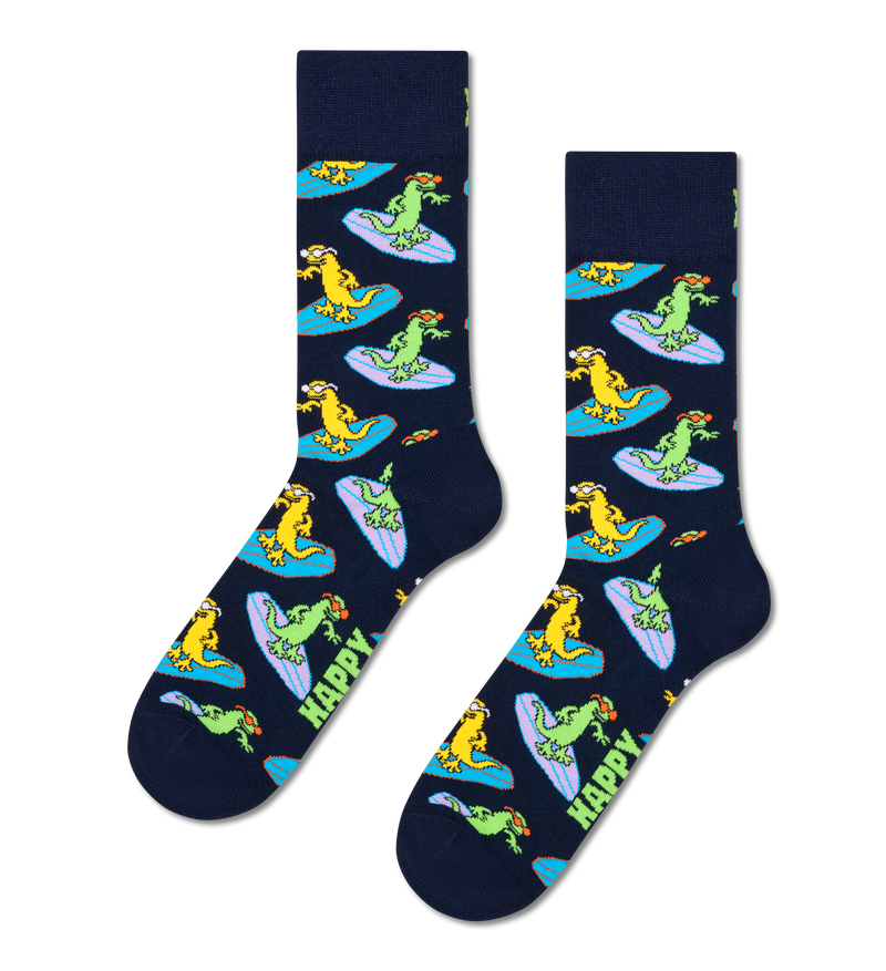 Surfing Lizard Fun Socks | Gifts for Surfers