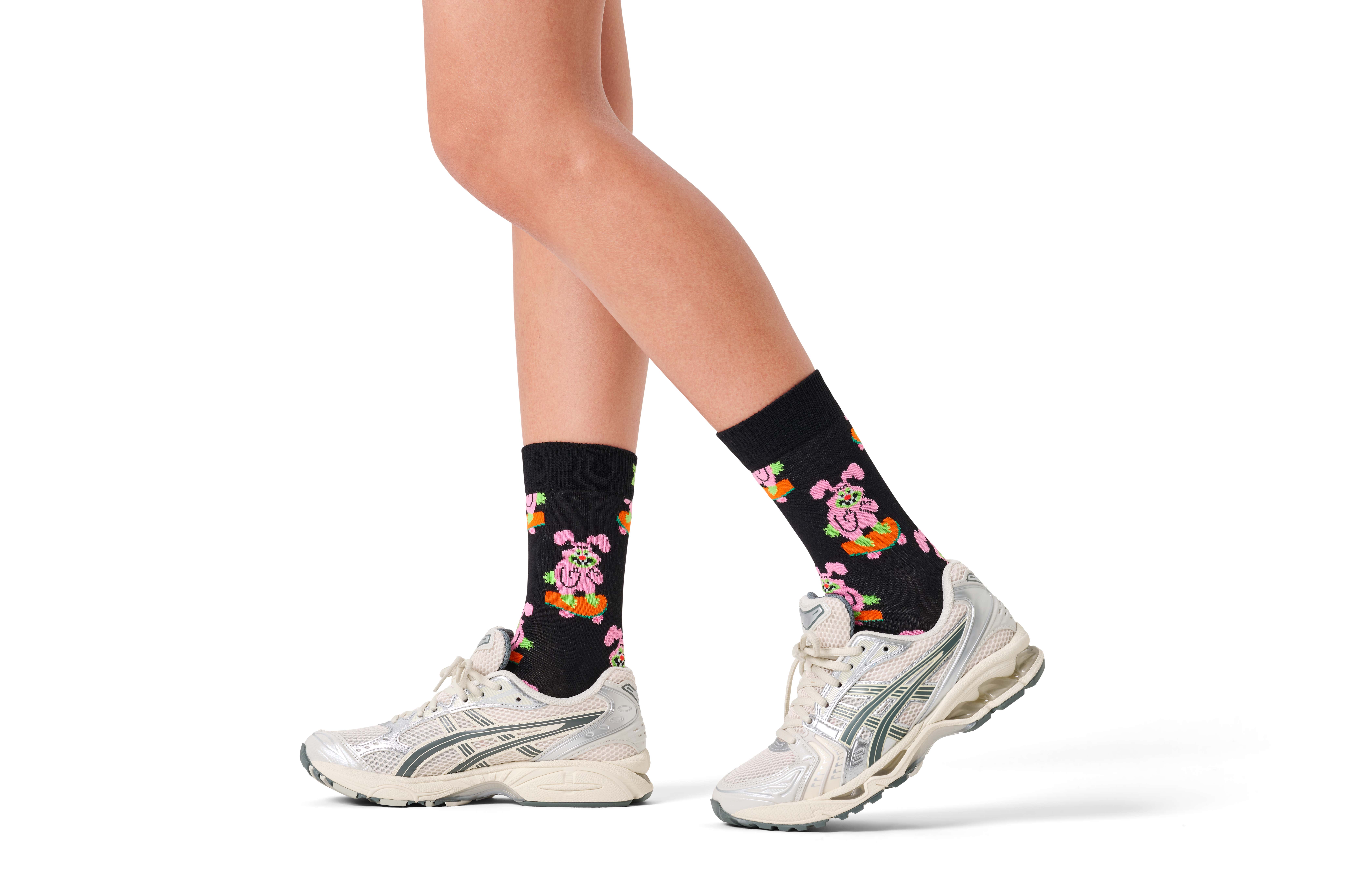 Skating Bunny Fun Socks | Cute & Silly | Happy Socks EU