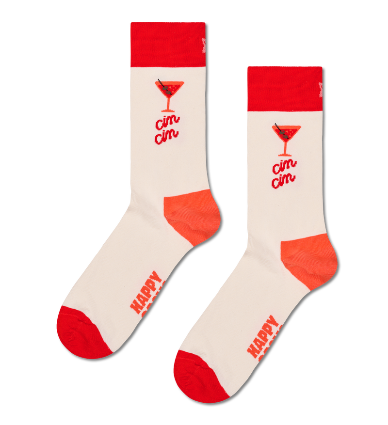 Cin Cin Cocktail Funny Socks | Novelty Gift