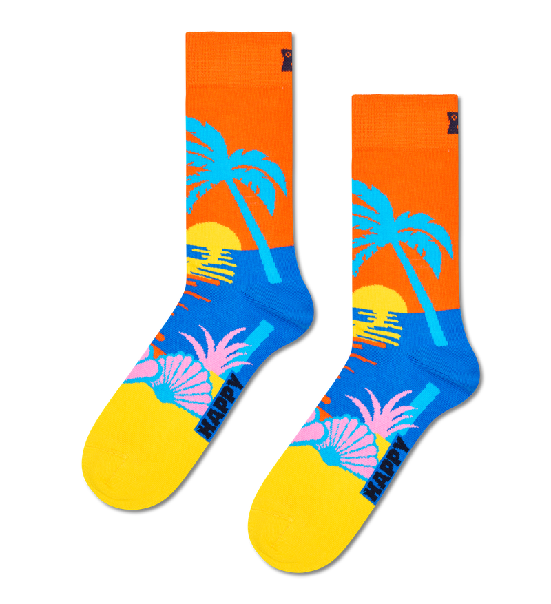Vibrant Sunset Vista Printed Socks | Cool & Cute