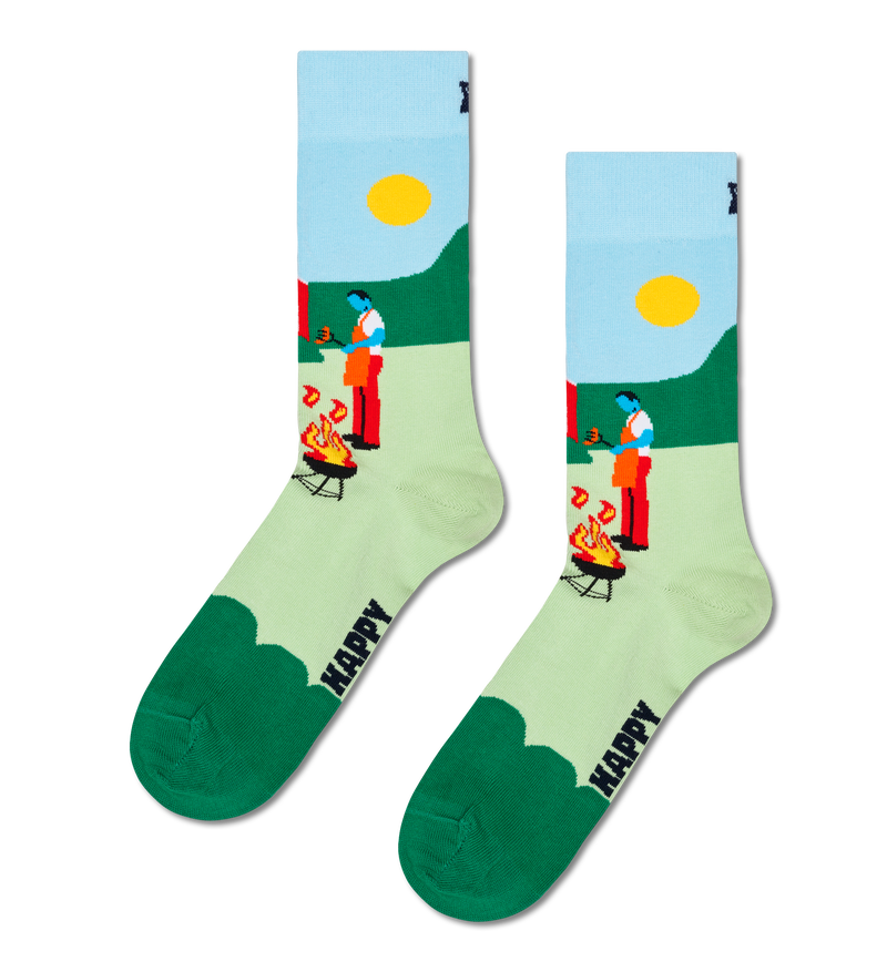 Funky BBQ Party Socks | Novelty Food Socks