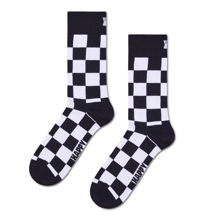 Checkerboard Print Fun Socks