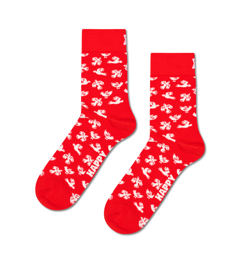 Dove Print Short Crew Socks | Fun Animal Socks