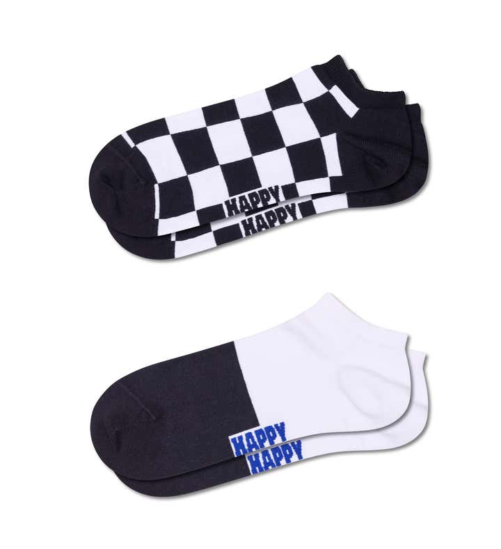 2-Pack Checkerboard Low Socks