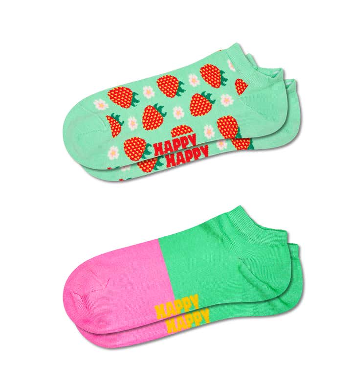 2-Pack Strawberry Low Socks