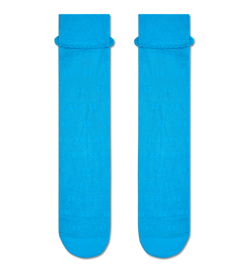 Stylish Monogram Pattern Tall Crew Socks | Fashion & Trendy