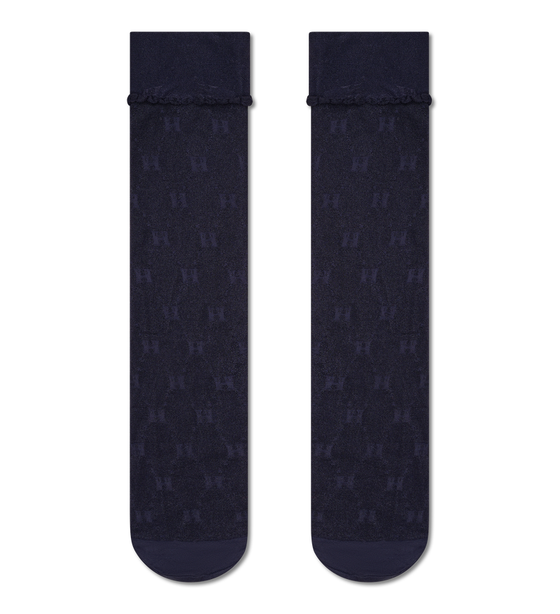 Stylish Monogram Pattern Tall Crew Socks | Fashion & Trendy