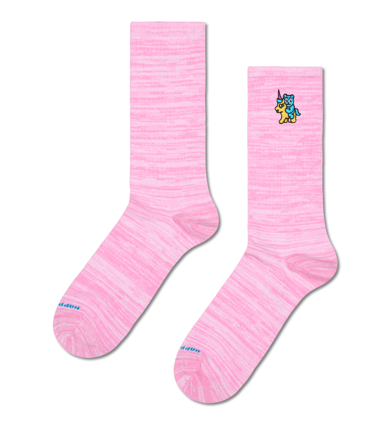 Pink Unicorn Sneaker Socks | Fun & Silly Animal Socks