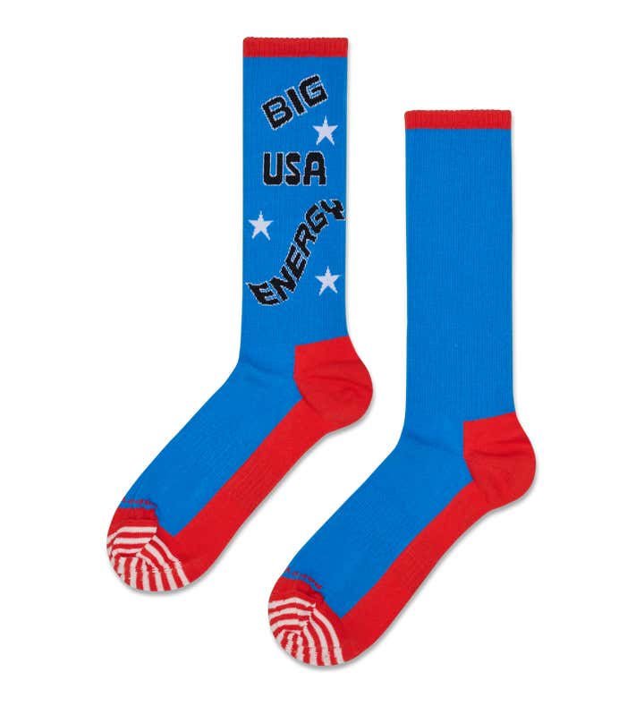 Big USA Energy Sneaker Sock