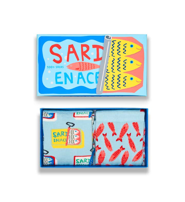 2-Pack Sardines Socks Gift Set