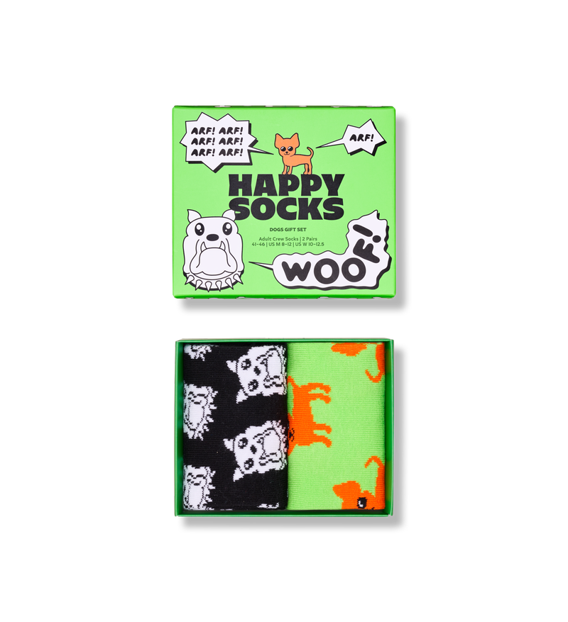 Fun Dog Socks Gift Set | Funky Chihuahua & Bulldog