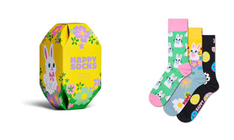 Festive Easter Bunny Socks 3-Pack Gift Set