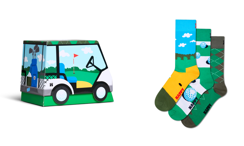 Golf-Themed Socks Gift Set | Novelty Golf Gifts