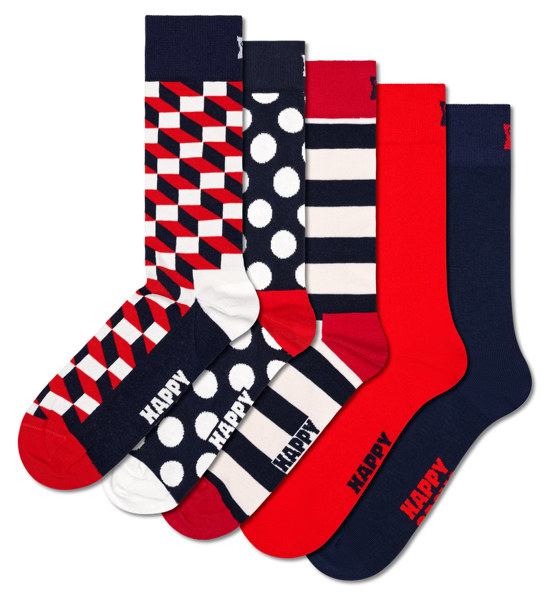 5-Pack Classic Filled Optic Mix Socks
