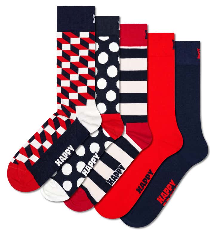 5-Pack Classic Filled Optic Mix Socks
