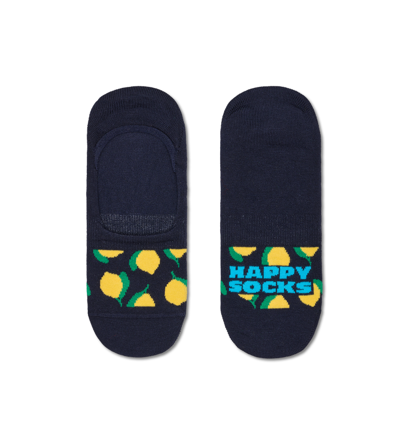 Lemon Print Invisible No Show Socks | Fun & Colorful