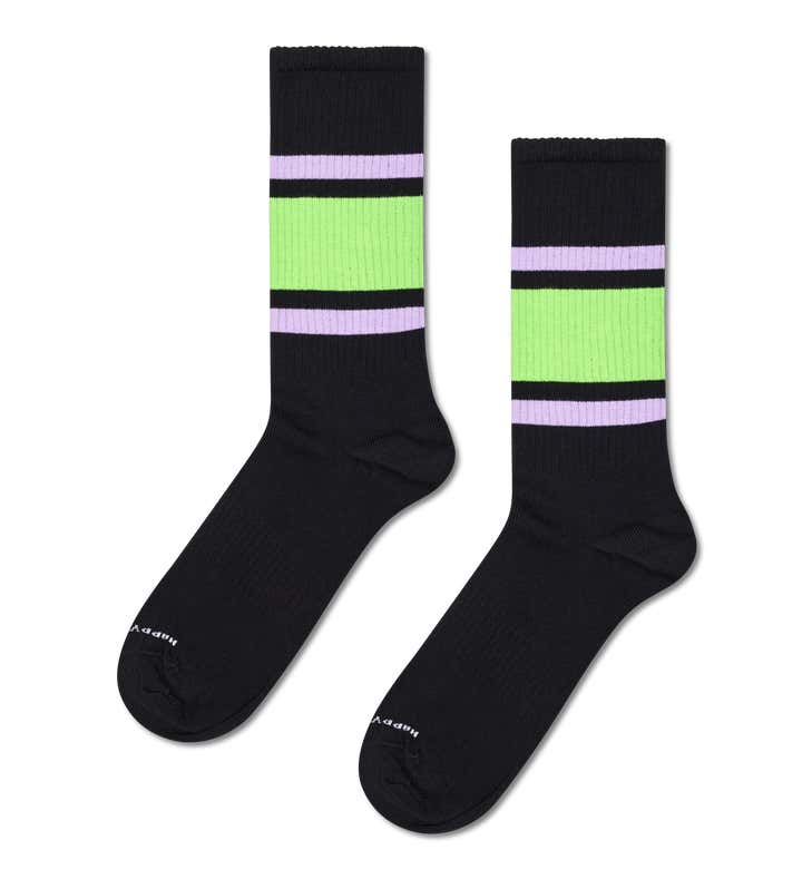 Simple Stripe Sneaker Sock