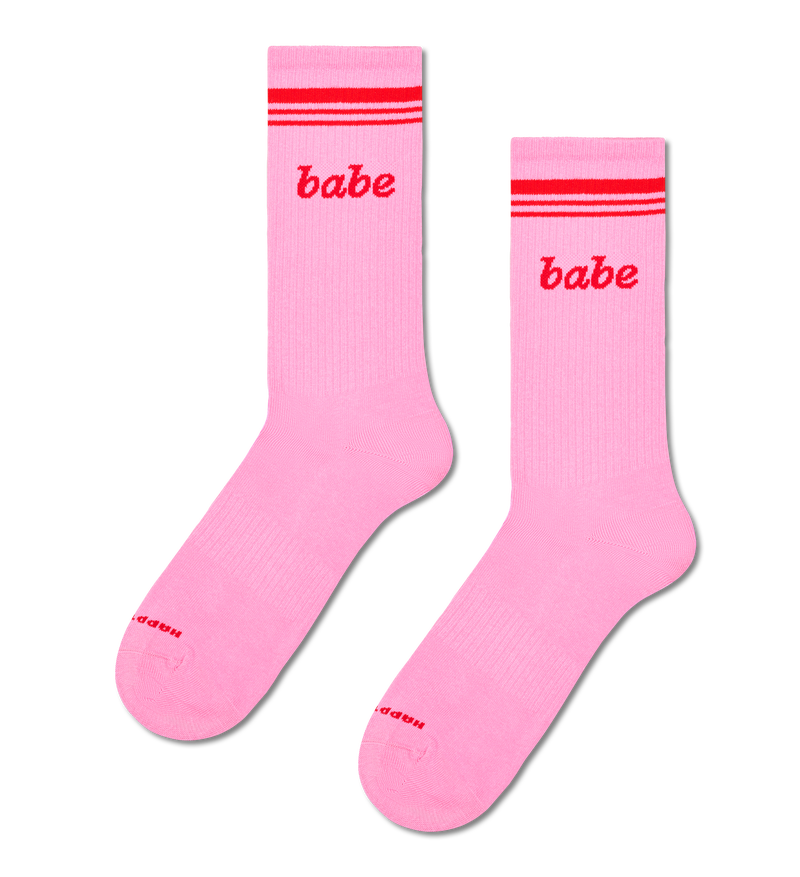 Pink Babe Sneaker Socks | Funny Gym Socks