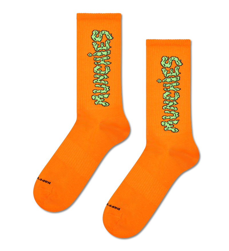 Orange Munchies Sneaker Socks | Funky Athletic Socks