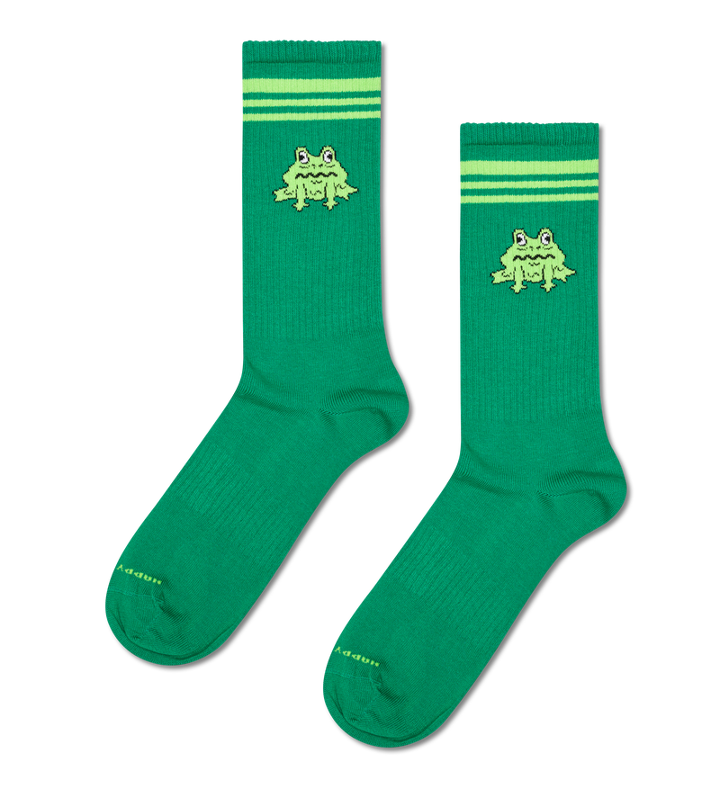 Groene Kikker Fun Socks | Speels en Grappig Dierenontwerp