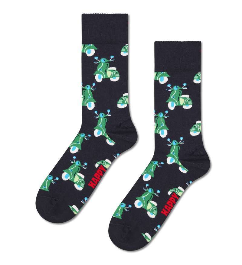 Fun Scooter Print Socks | Silly & Crazy