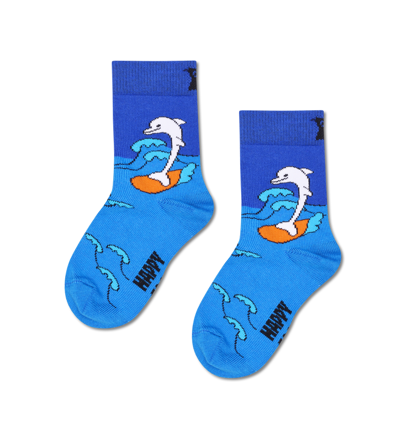 Kids Surfing Dolphin Animal Socks