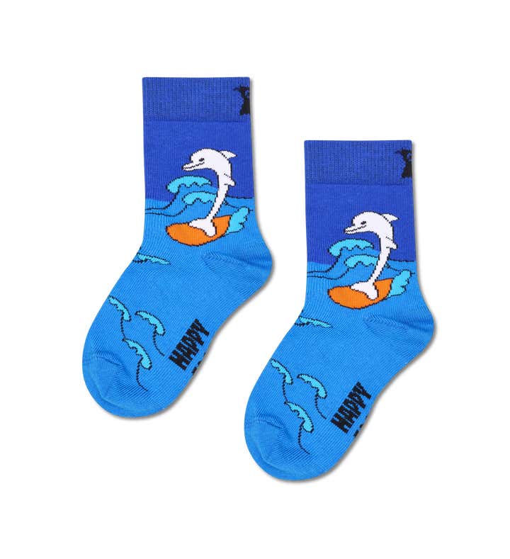 Kids Surfing Dolphin Sock