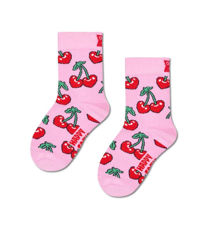 Kids Cherry Heart Sock