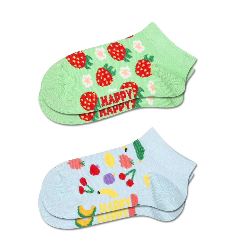Kids' Fruit & Strawberry Print Low Socks | Funny & Novelty
